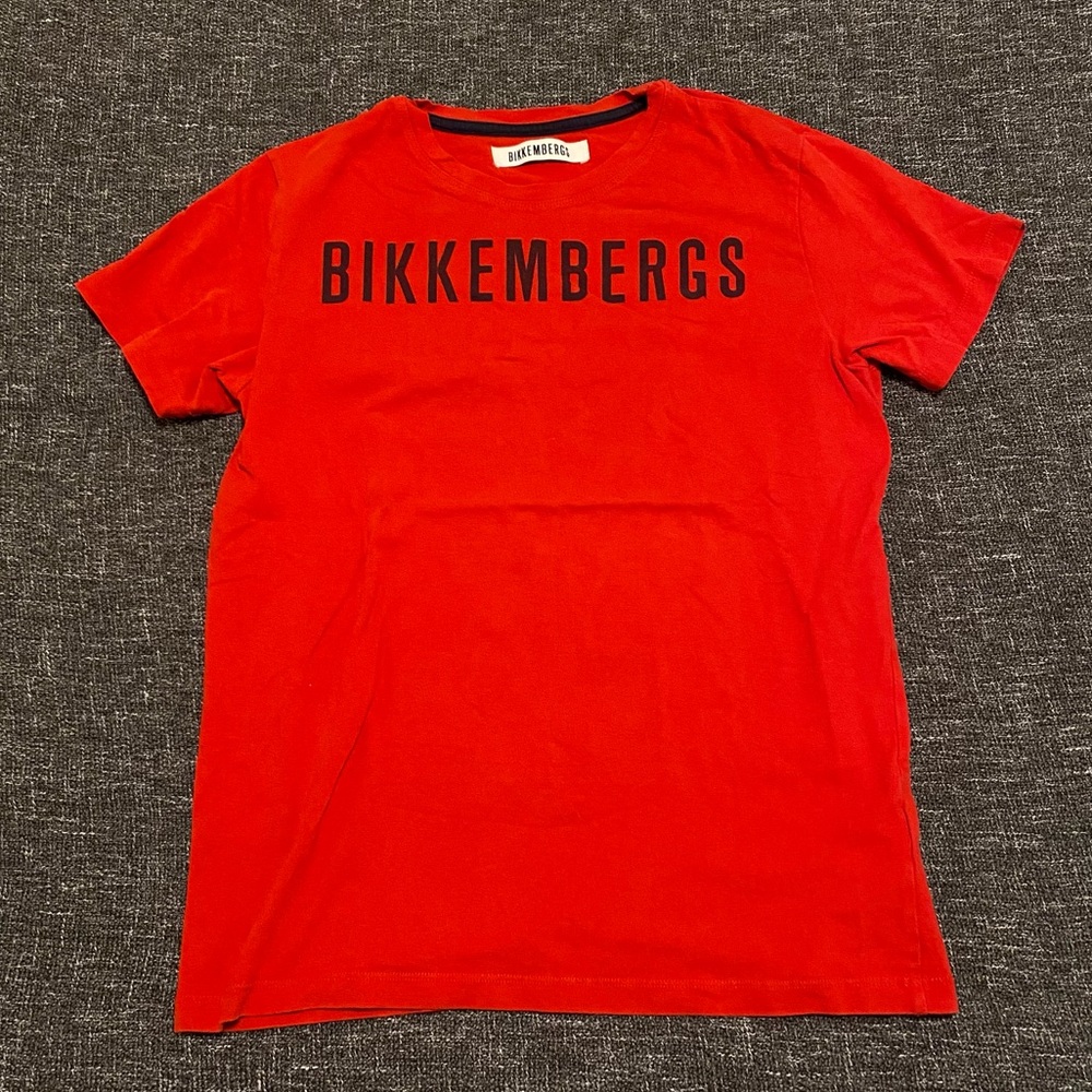 Bikkembergs Vibrant Red Crew Neck Tee